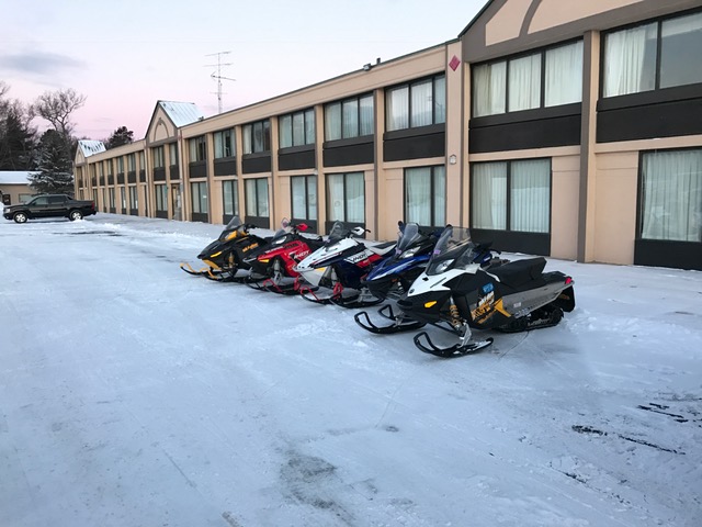 sleds ready for the trails