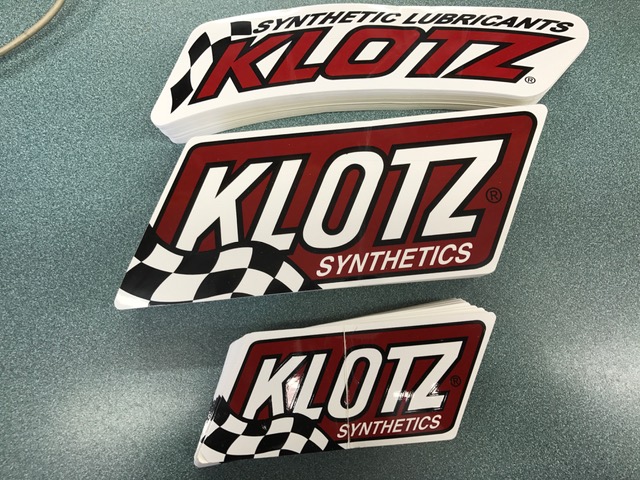 Free Klotz decals, just ask when you come in