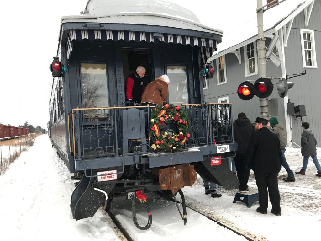 Christmas train makes stop in Grayling