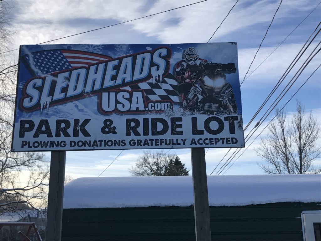Sledheads park n ride