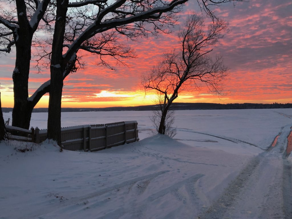 Lake Margrethe sunset