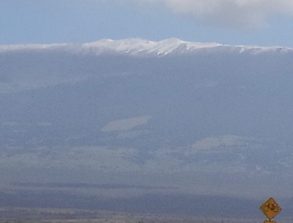 Snow on Mt Haleakala, Maui