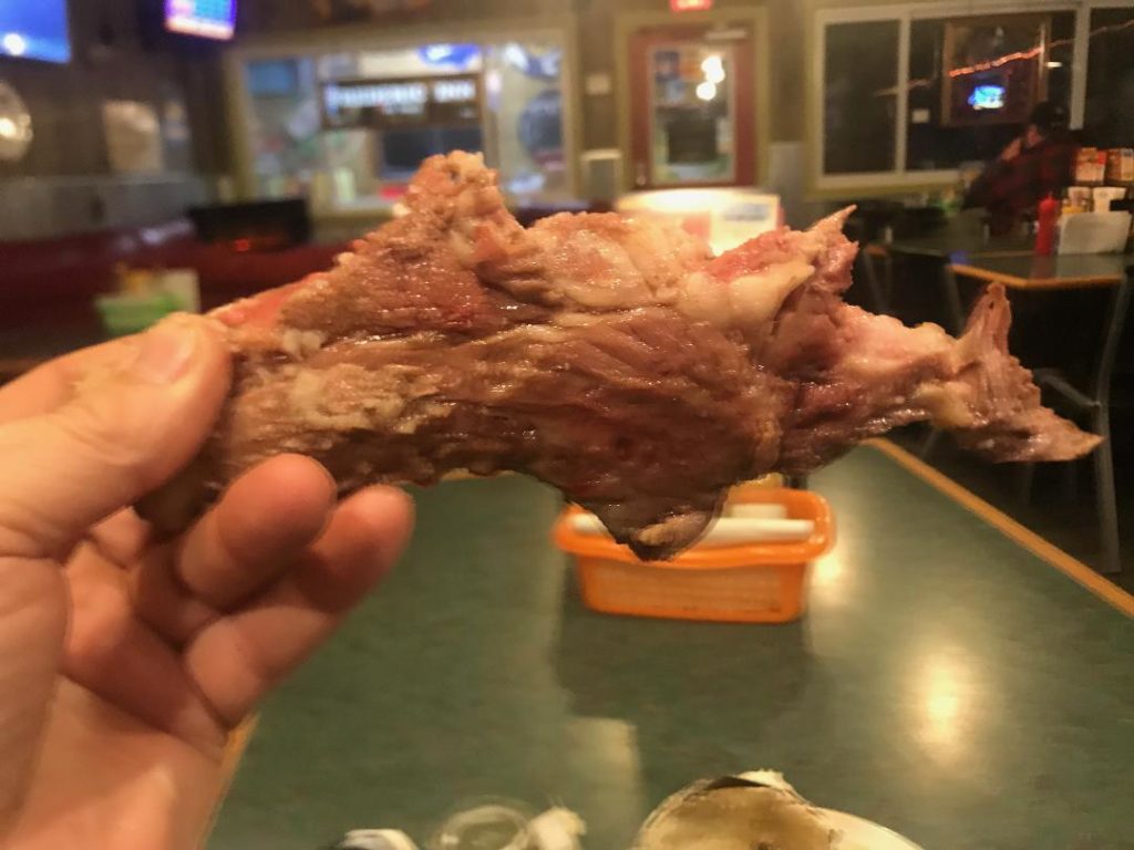 Prime rib bone looks like the U.P. 