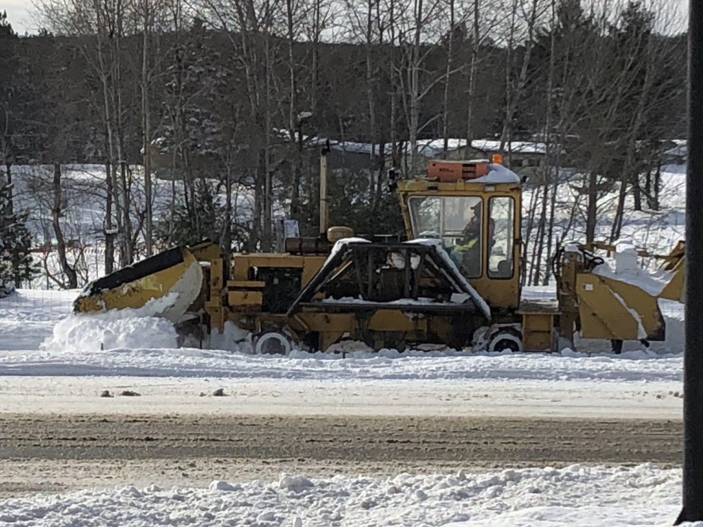 clearing the railroad tracks in Frederic